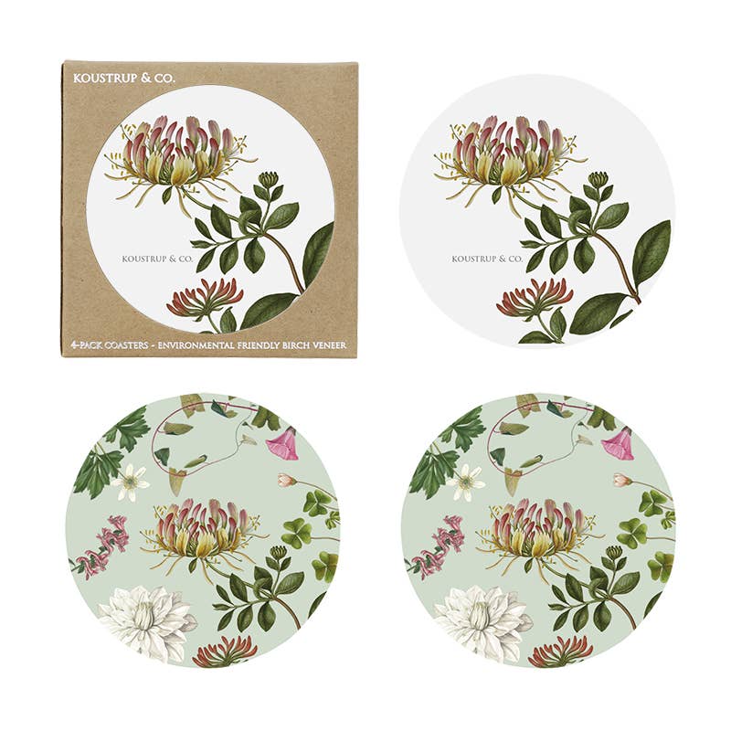 Dessous de verres Flora Danica Atlas réversibles