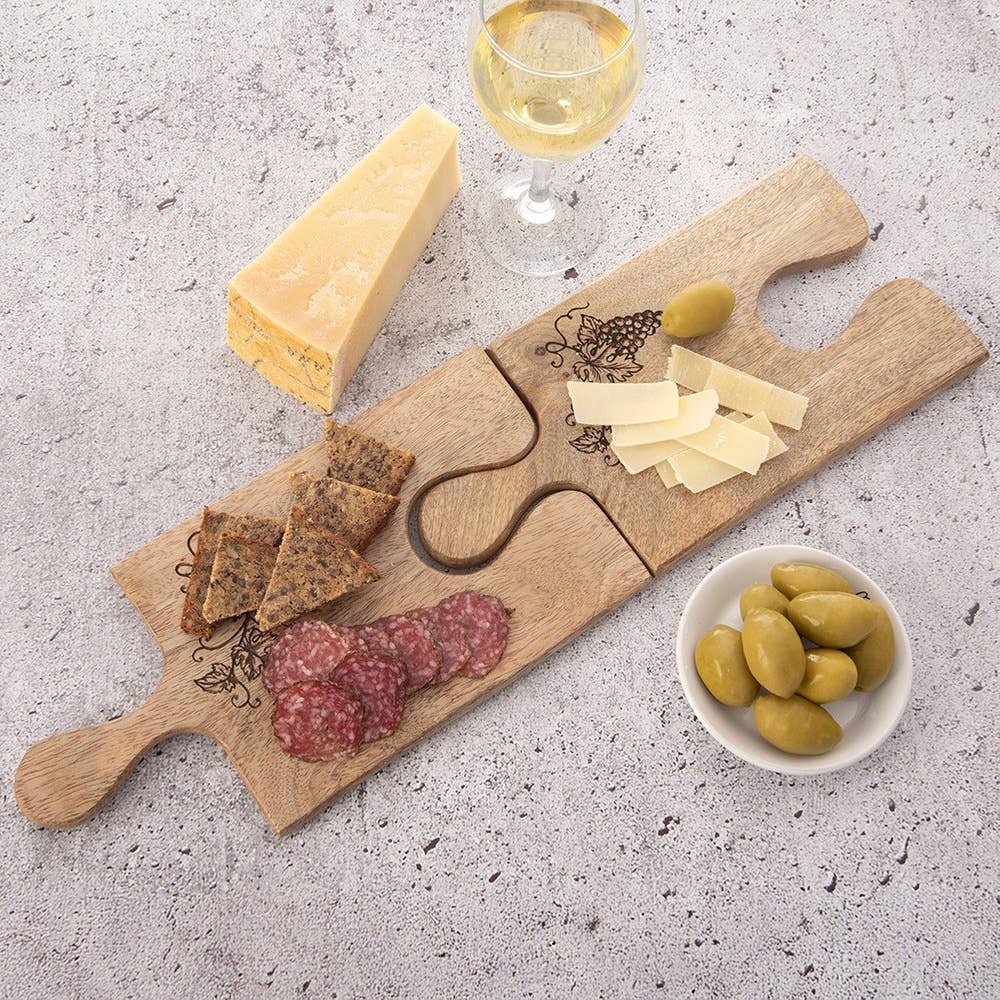 Planche à découper et à servir en bois MANGO 29,5 x 15 cm 126845