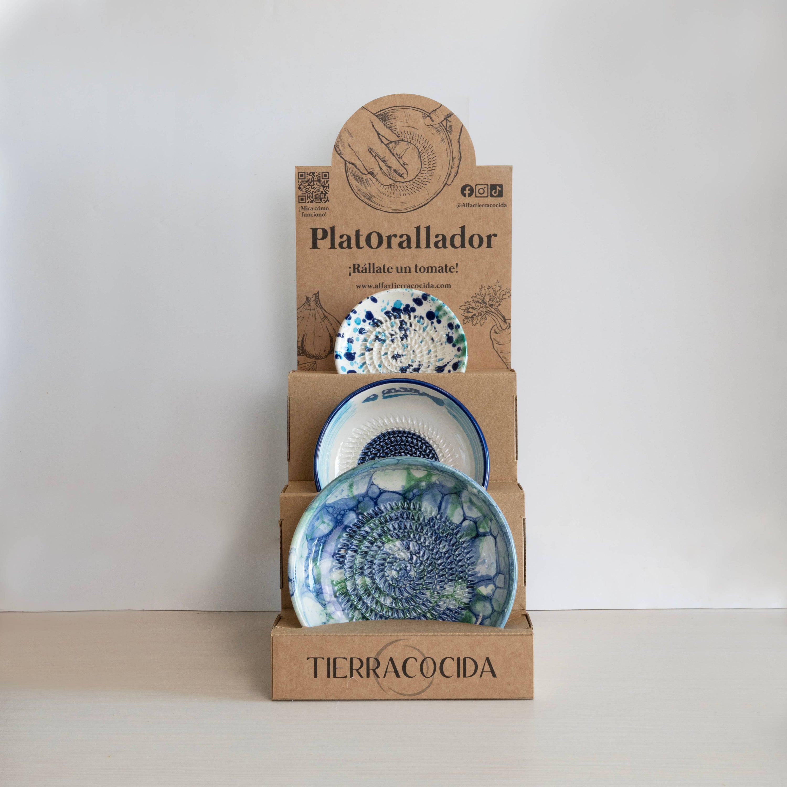 Support pour râpe en céramique | Présentoir pour boutiques: Espagnol