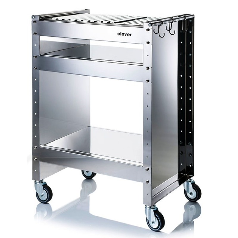 Barbecue portable en acier inoxydable TRENDY, compact et élégant, 44 x 29,5 x 12 cm