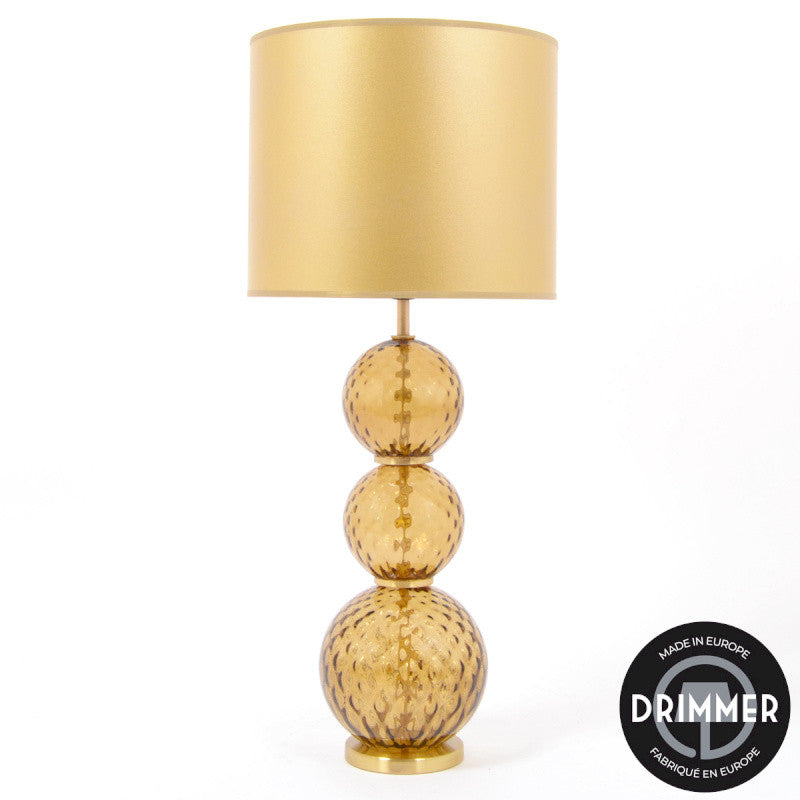 Lampe 3 Boules Marron Fumé, Drimmer