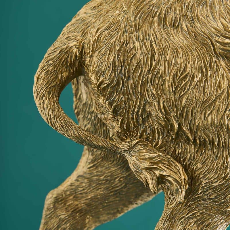 Lampe de table William Sanglier or, résine, 51 x 16 x 36 cm: Gold (9)