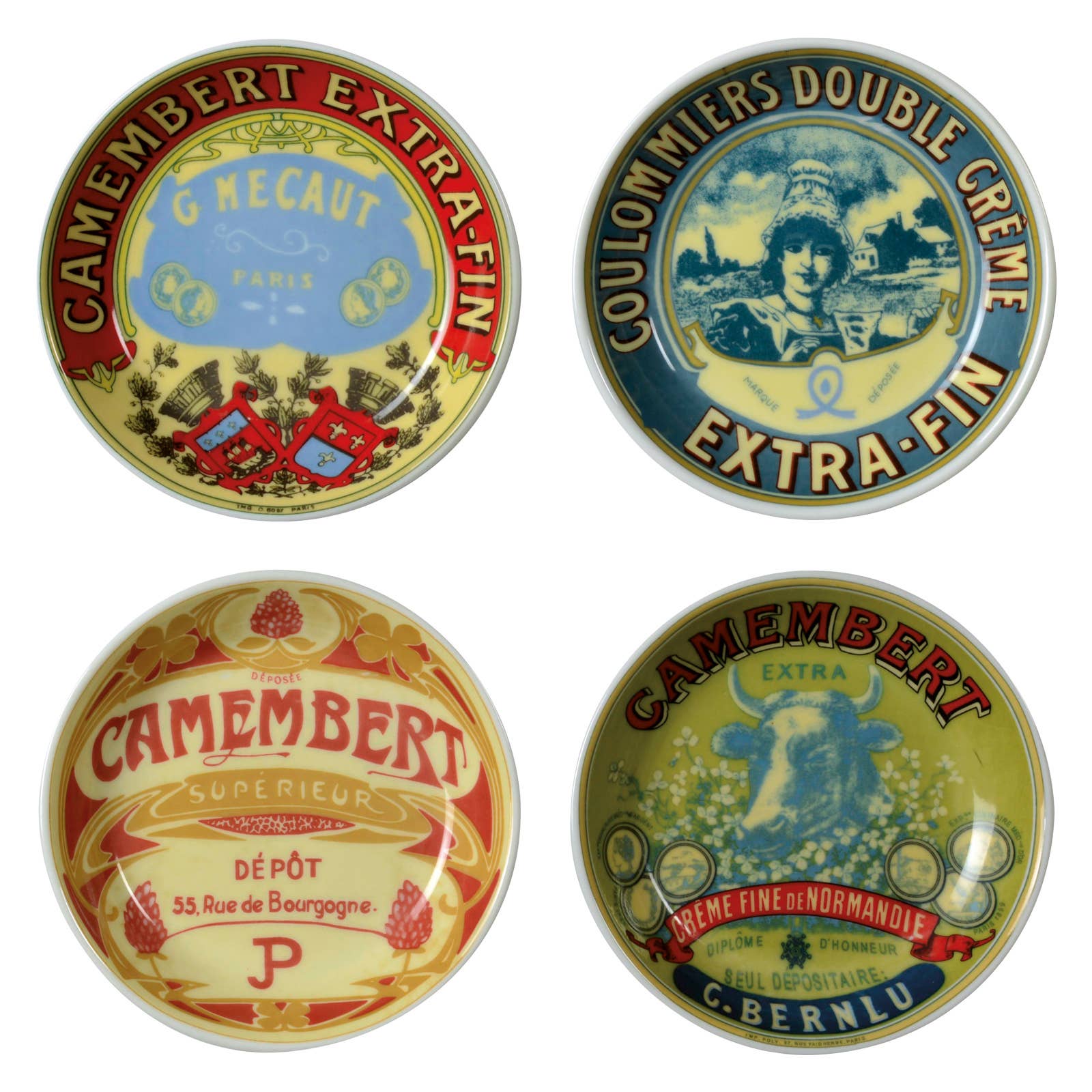Ensemble de 4 Coupelles Classiques pour Chutney Camembert