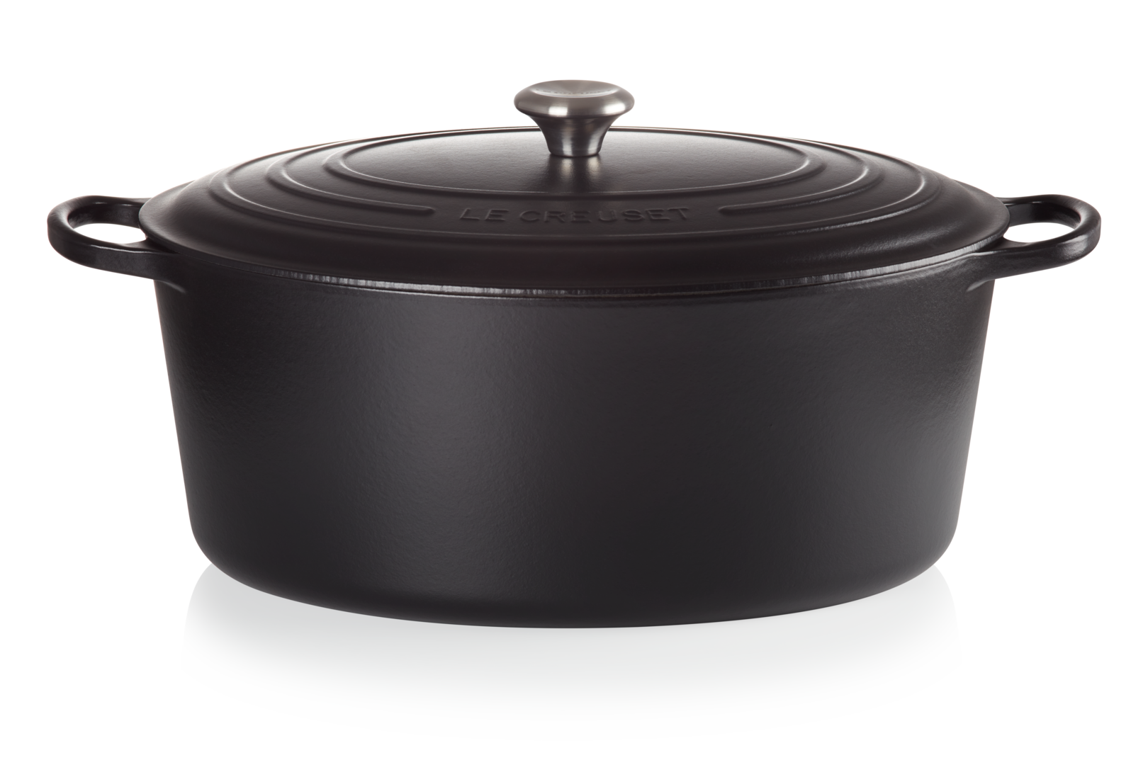 Cocotte ovale 40cm, Noir mat, Le Creuset