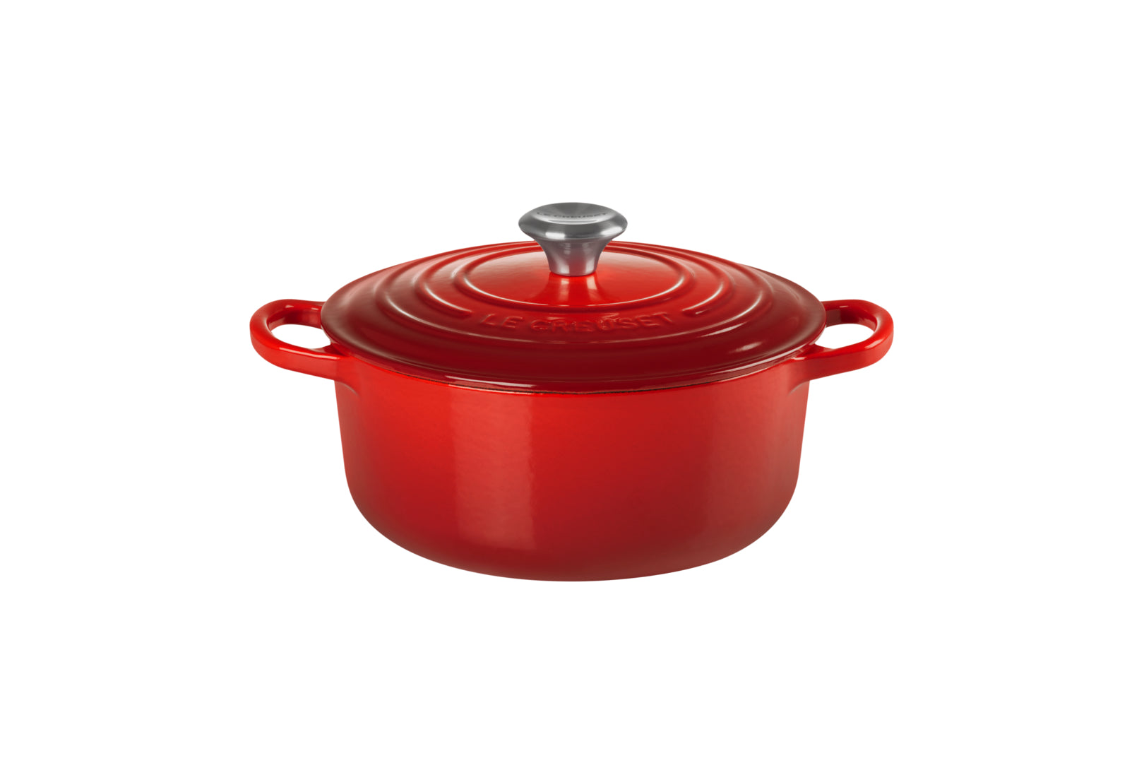 Cocotte ronde 20cm, Signature Cerise, Le Creuset