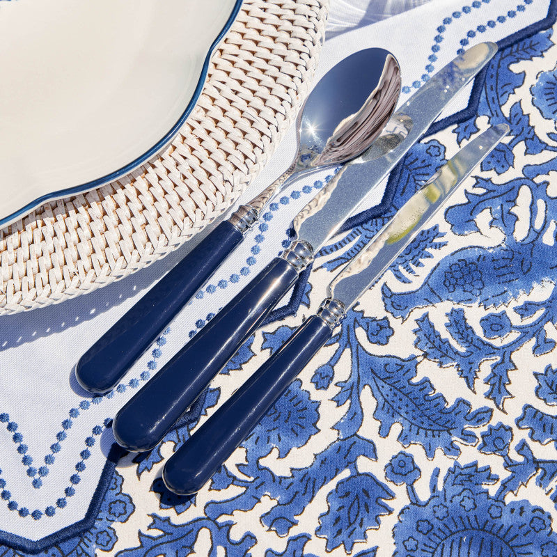 Couteau à Dessert (lame française), Altéa Bleu Marine n°28, Capdéco