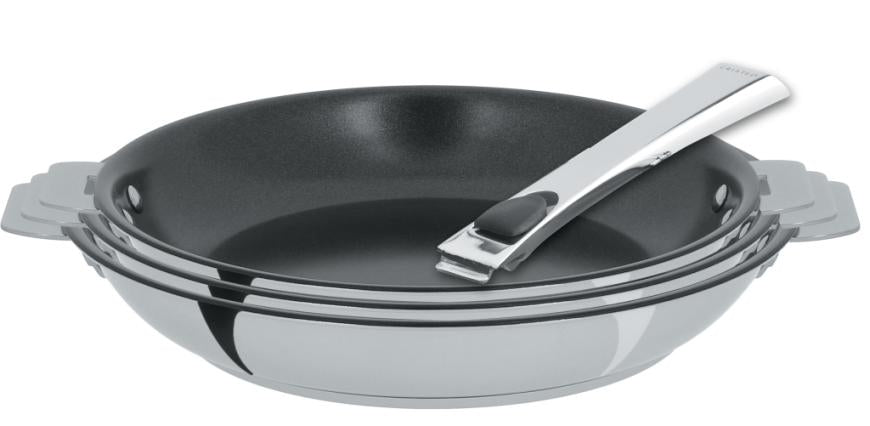 24cm Exceliss non-stick stainless steel frying pan, removable Strate, Cristel 