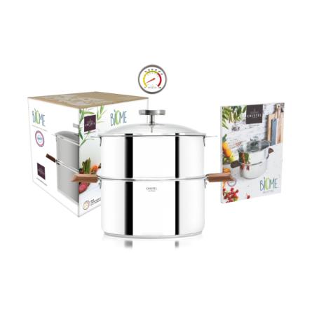 Biome Cuisson Saine 24cm, Casteline Bois d'Olivier, Cristel