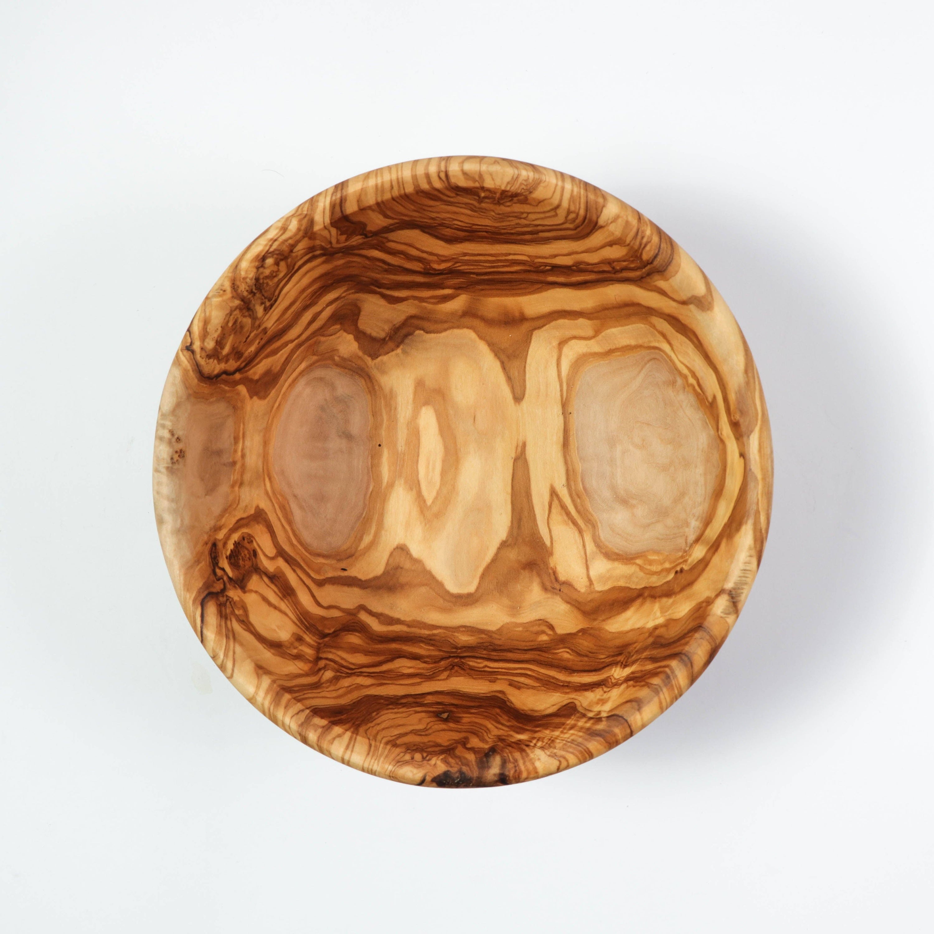 Grand saladier en bois d'olivier, fait main en Tunisie: 24 cm (9,4") (±3 %)
