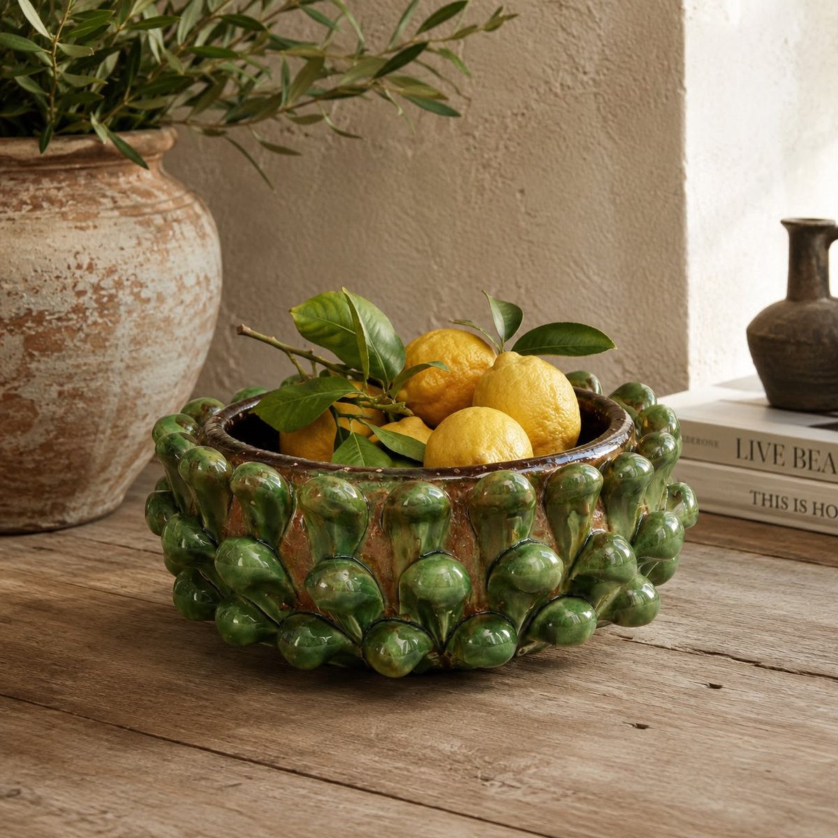 Bol artisanal en terre cuite H.10x23