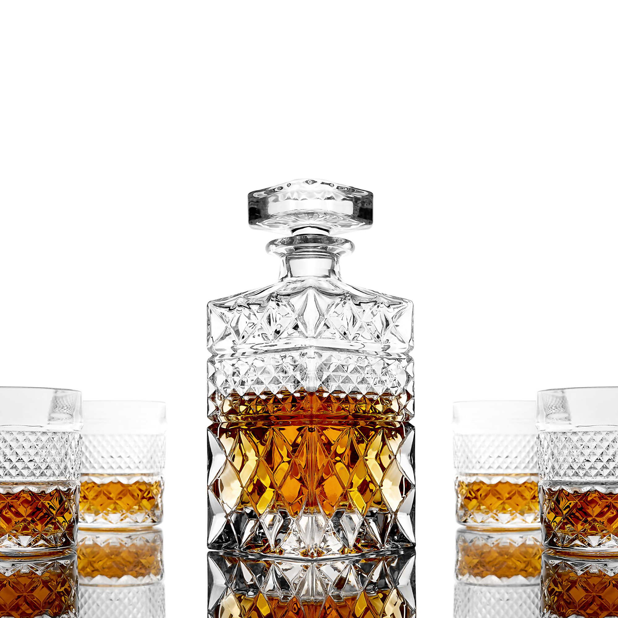 Coffret Cadeau Carafe à Whisky avec Verres et Pierres de Refroidissement