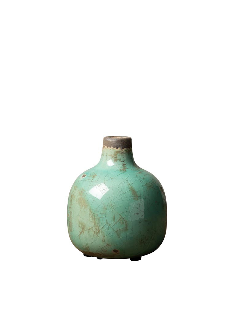 Vase Céramique Vert d'Eau 12.5 cm