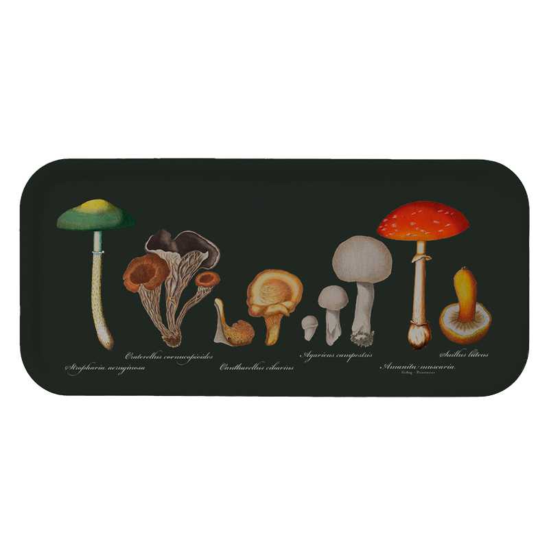 Plateau de service Champignons 32 x 15 cm