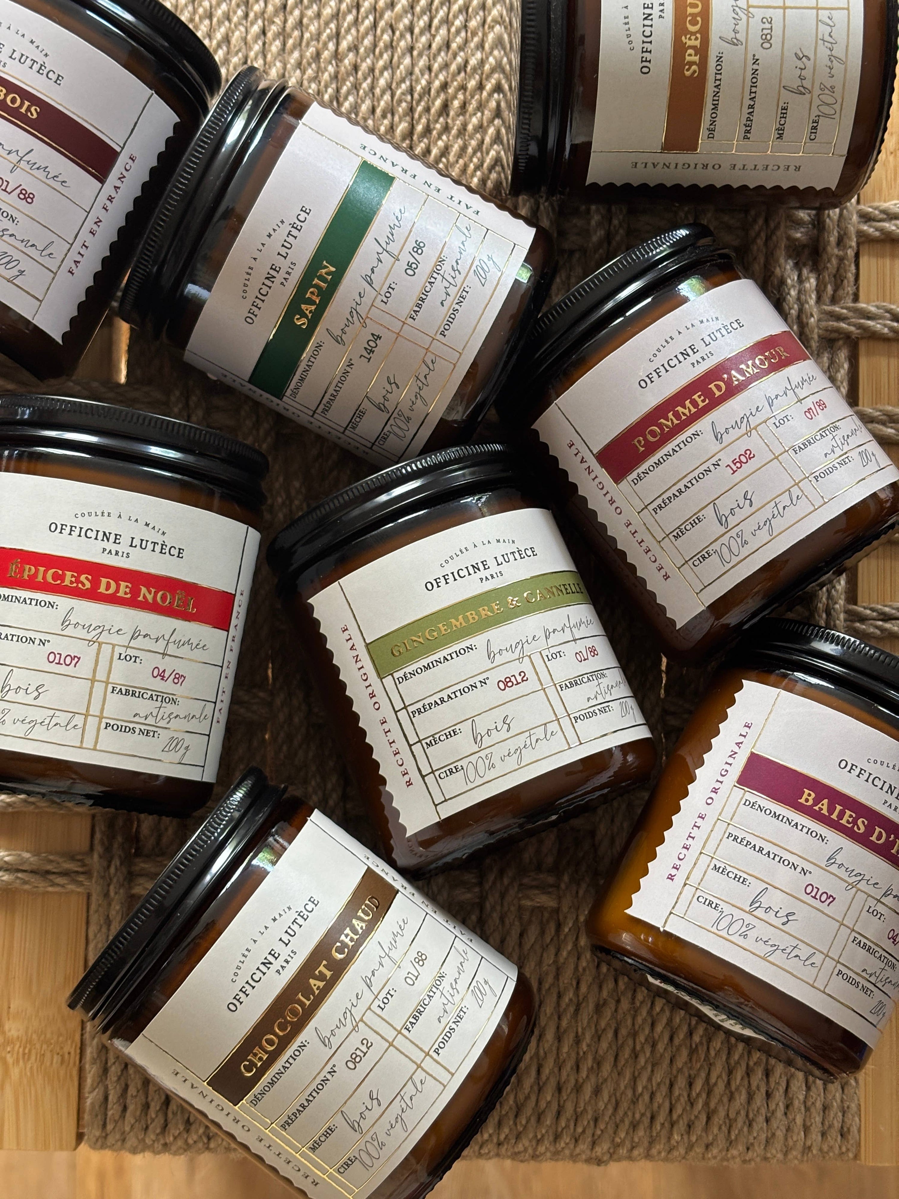 Bougie parfumée Épices de Noël - 200g