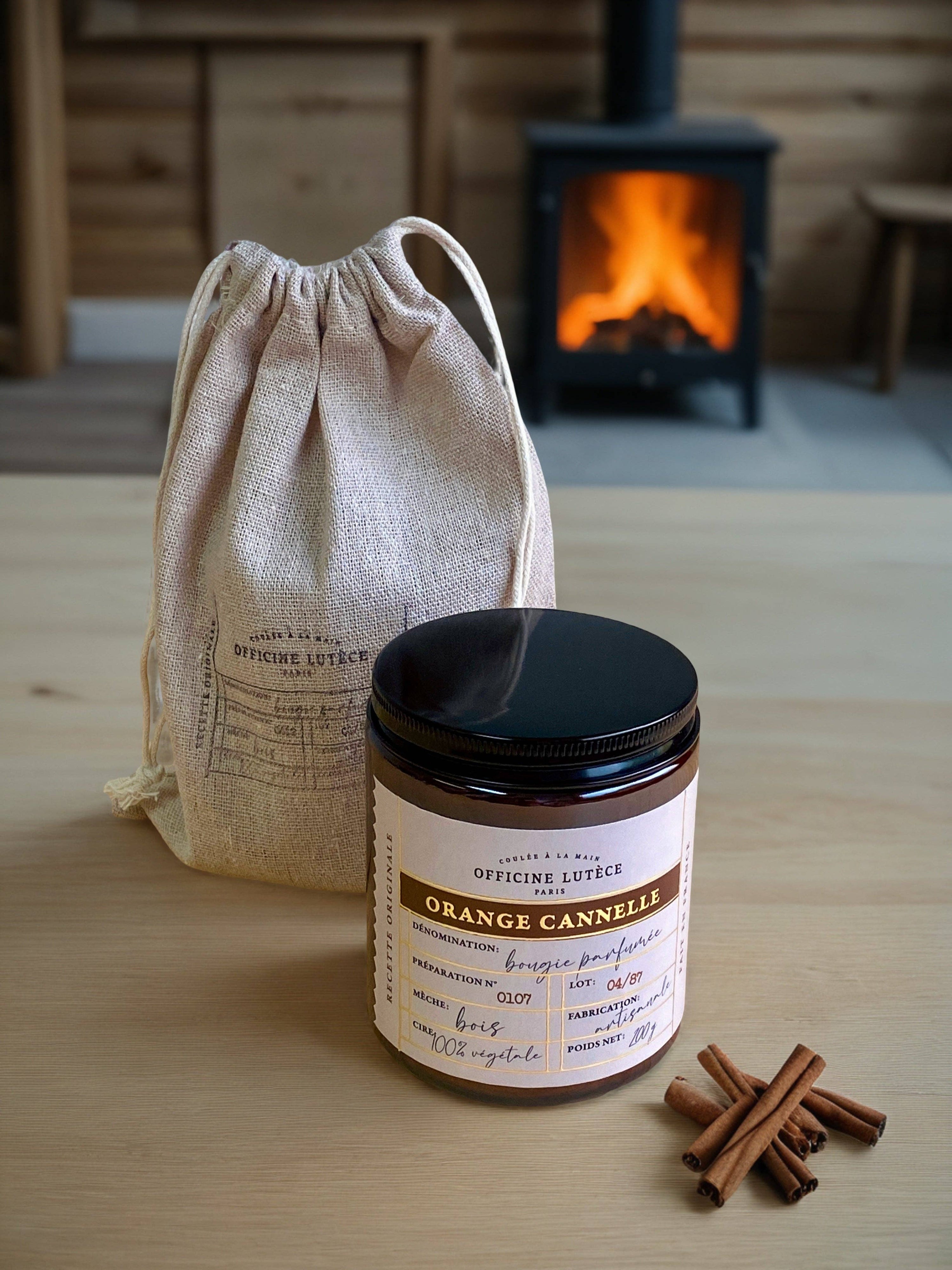 Bougie parfumée Orange Cannelle - 200g