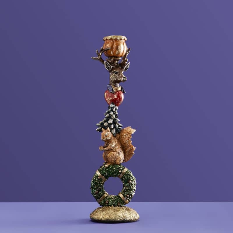 Chandelier Écureuil Sur Couronne, 9 x 9 x 32,5 cm: Mehrfarbig (14)