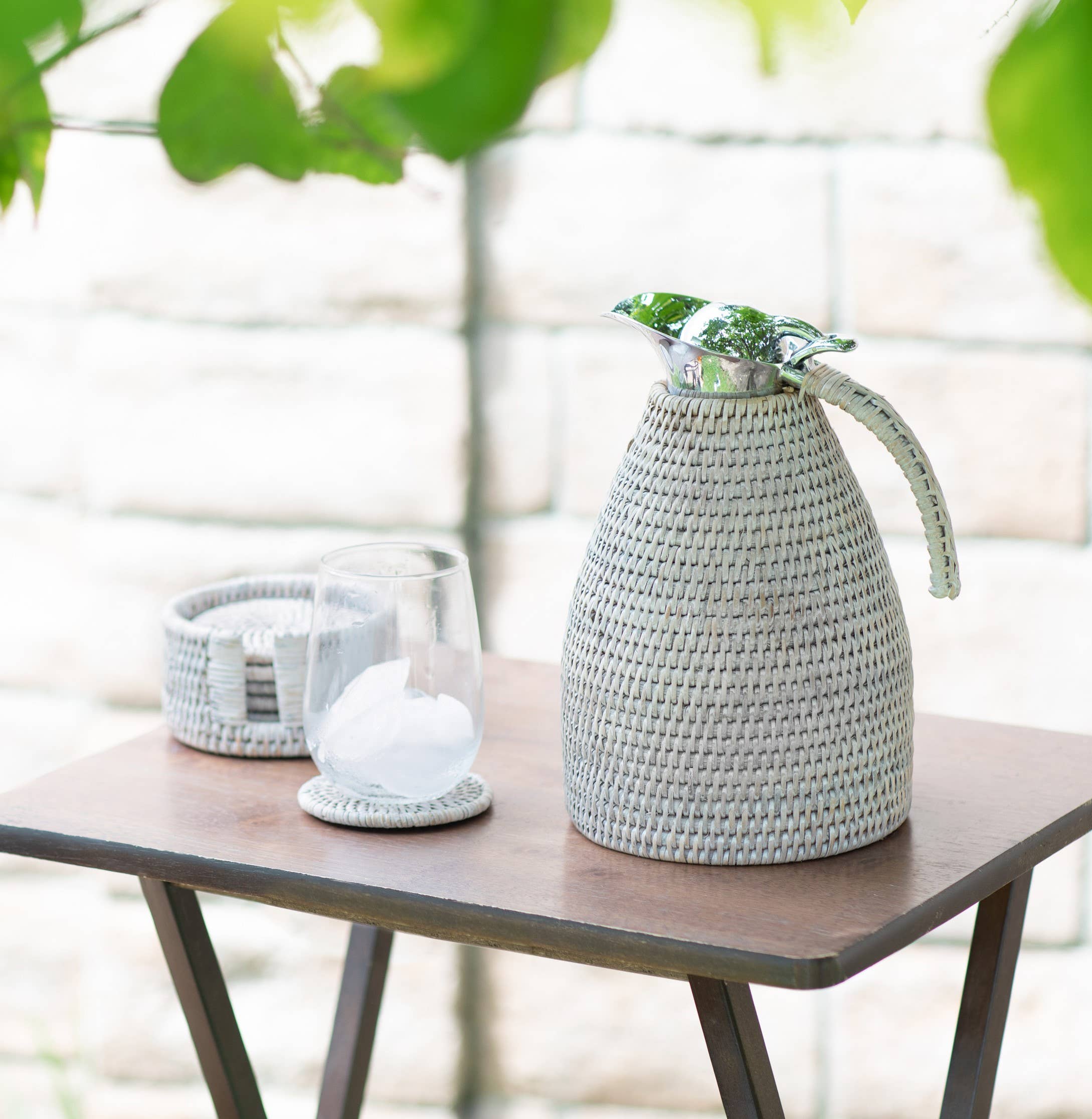 Carafe isotherme en acier inoxydable 1,5L Rattan: Marron Miel