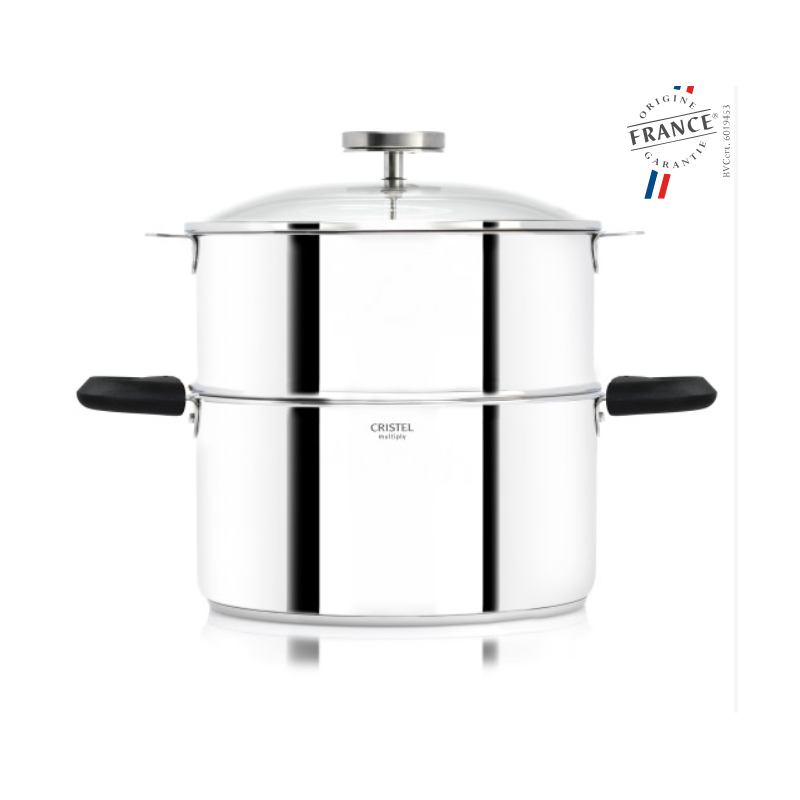 Biome 24cm cuisson saine amovible Mutine 02 Noires, Cristel