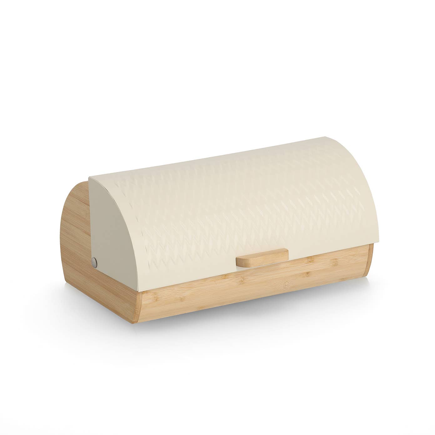 Boîte à pain, bambou/métal, crème FSC 100%