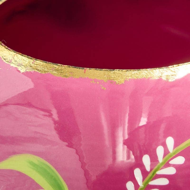 Vase Blomma, Métal Peint à la Main, 24 x 24 x 24 cm: Rosa (26)