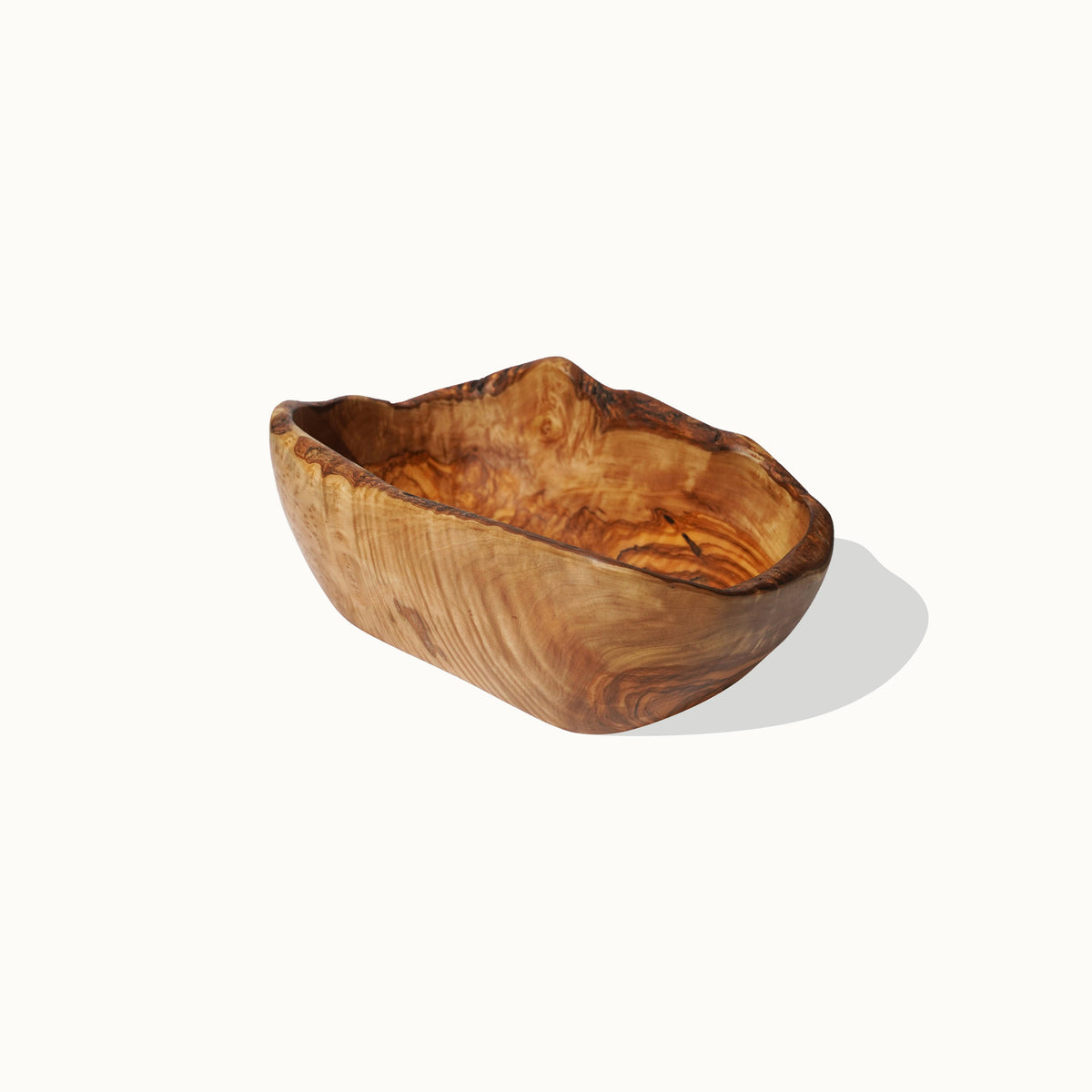 Handcrafted Unique Olive Wood Rustic Fruit Cup
: Diam 29-30*6-11 cm