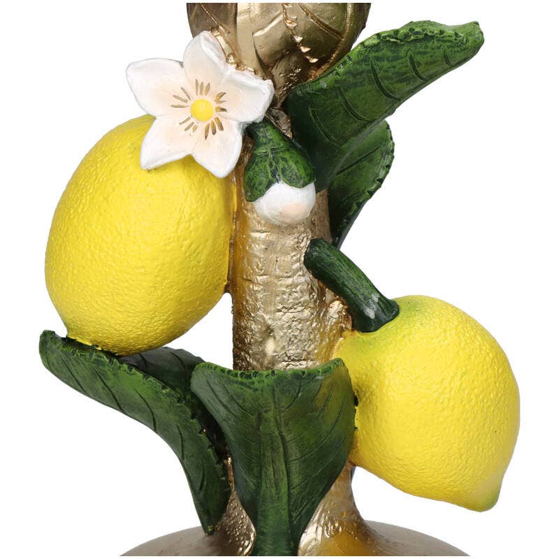 Bougeoir citron - 18 cm