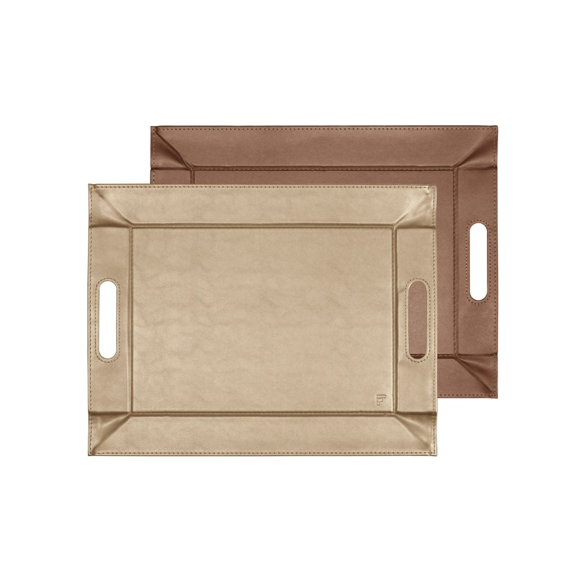 Plateau Bicolore 55 x 41 cm Champagne/Bronze, N2J