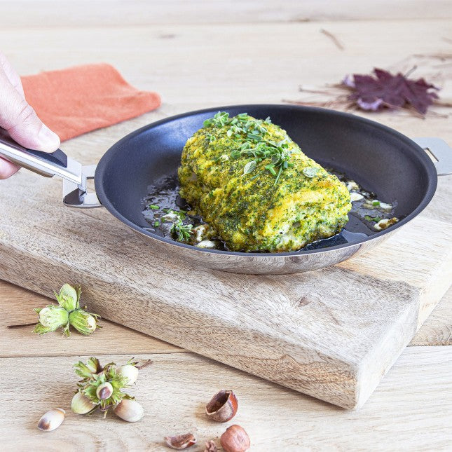 Poêle Inox 26cm ant-adhérent Exceliss, Strate Amovible, Cristel