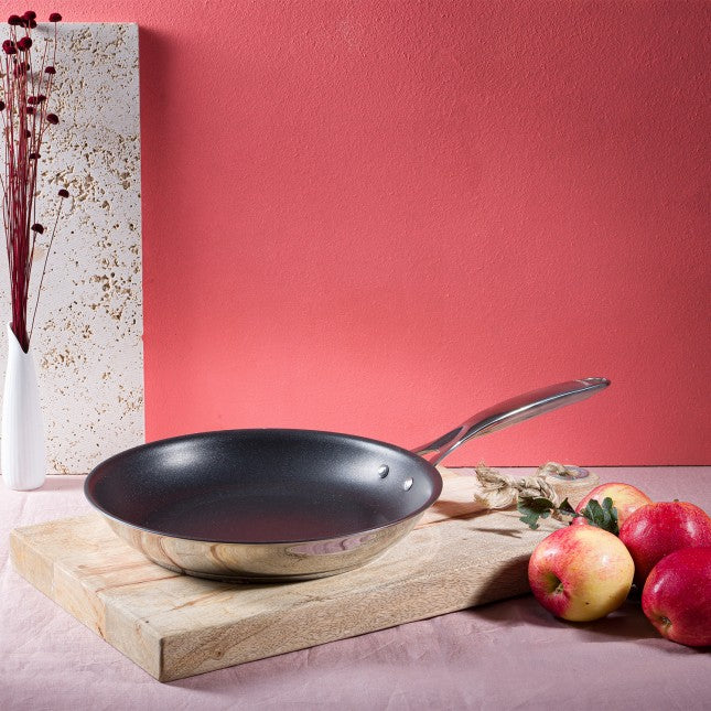 Poêle inox 20cm anti-adhérent Exceliss, Castel'Pro, Cristel