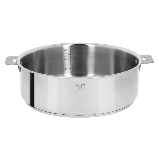 Sauteuse Inox 24cm, Casteline Amovible, Cristel