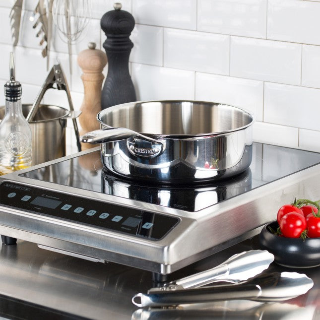 Sauteuse inox 28cm Ultraply, Castel Pro, Cristel