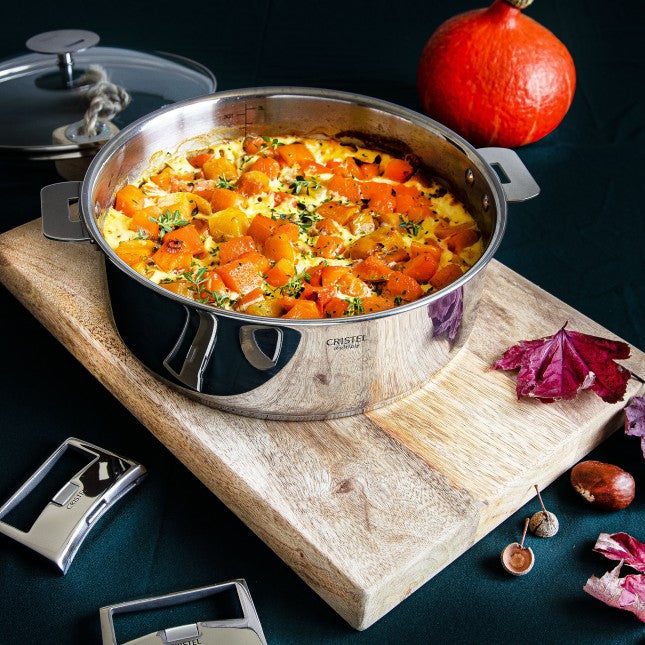Sauteuse Inox 24cm, Casteline Amovible, Cristel