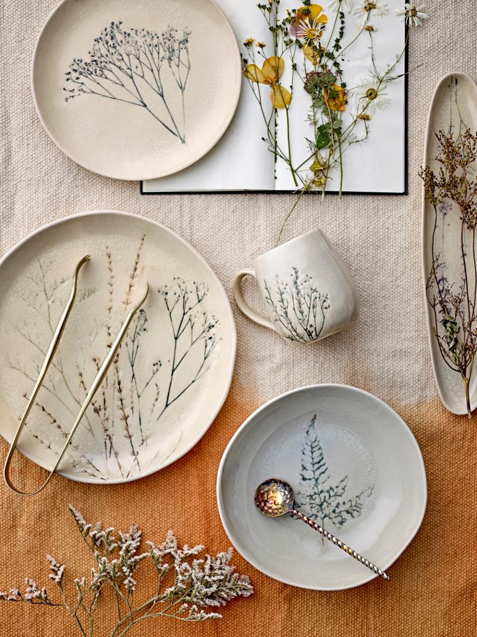 Assiette Plate 27.5cm Nature Grès, Bea, Bloomingville