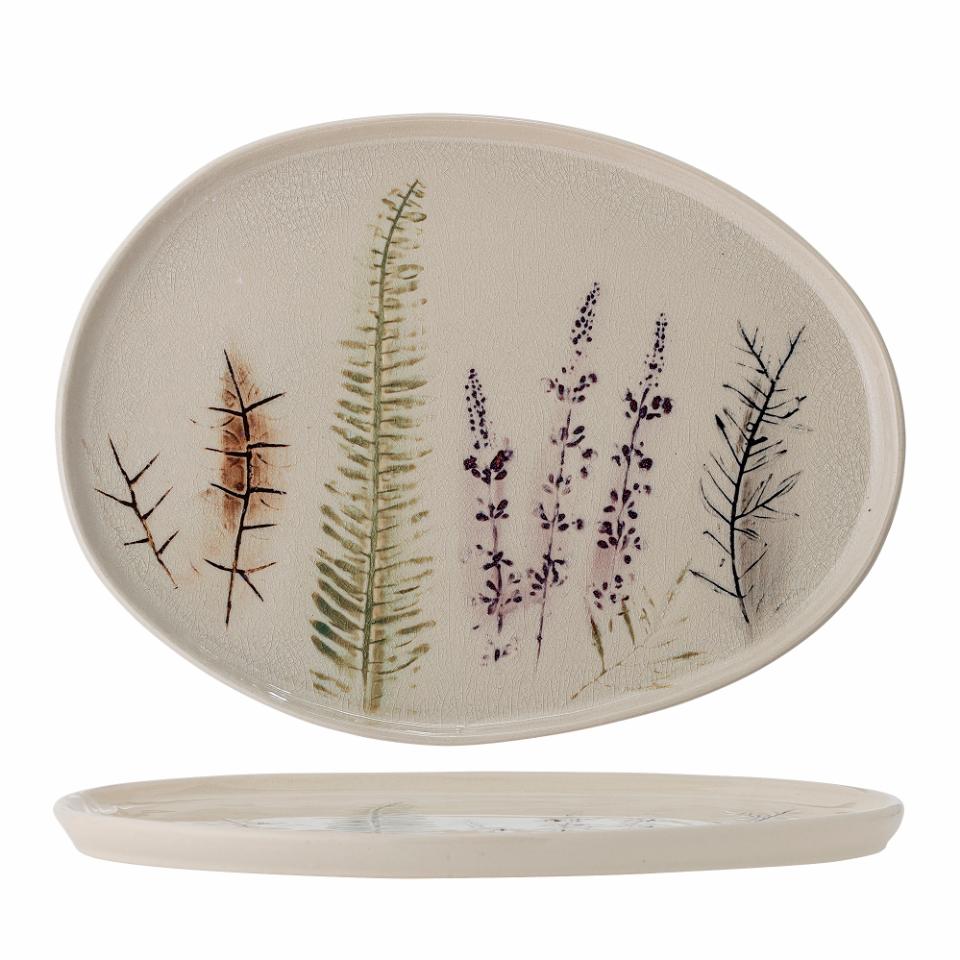 Plat de Service 34.5cm Nature Grès, Bea, Bloomingville