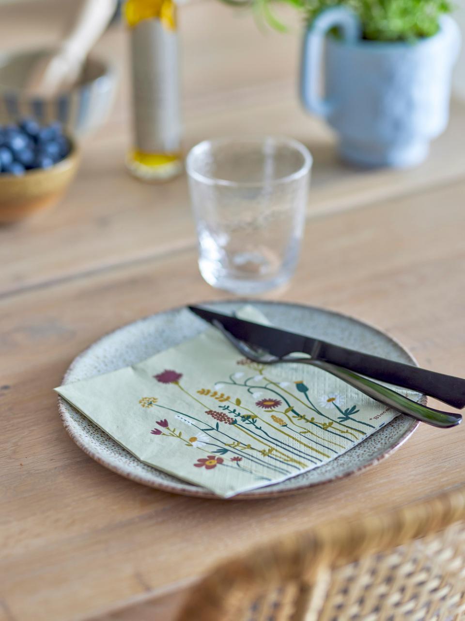 Serviettes en Papier Nature, Paige, Bloomingville