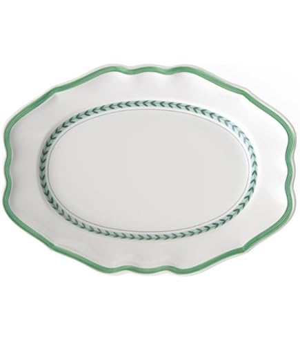 Lot 1 Plat ovale  1 Plat  Creux 4 Coupelles, French Garden Green Line, Villeroy & Boch