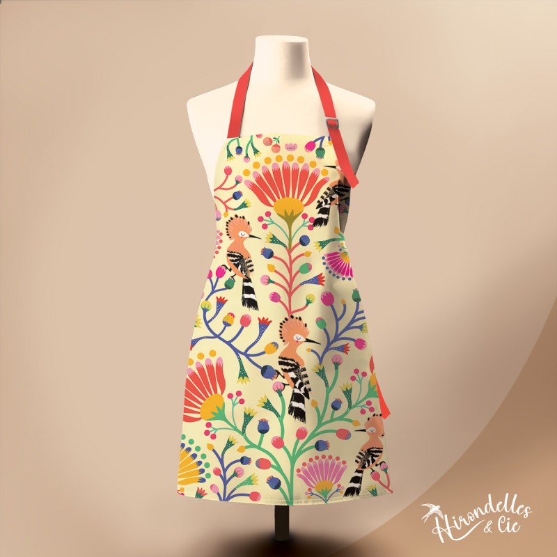 Tablier 100% coton biologique,Tu me donnes des ailes, Royal Garden