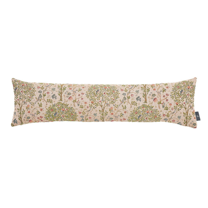 Housse de Coussin Long 25x88cm, Kelmscott Tree Fond Beige, ART DE LYS