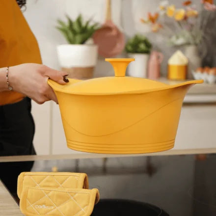 Cocotte l'Incroyable 24 cm Jaune, Cookut