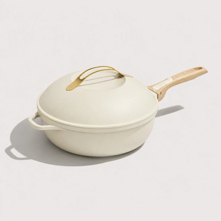 Poêle La Fabuleuse 28 cm Blanc Meringue, Cookut