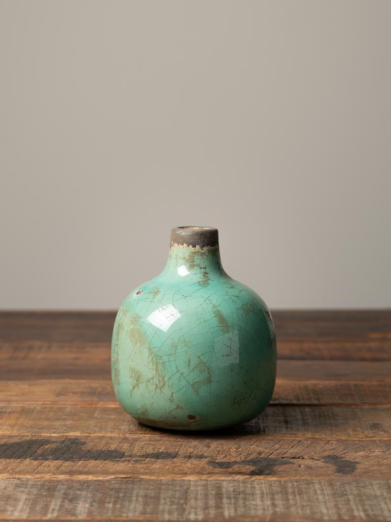 Vase Céramique Vert d'Eau 12.5 cm