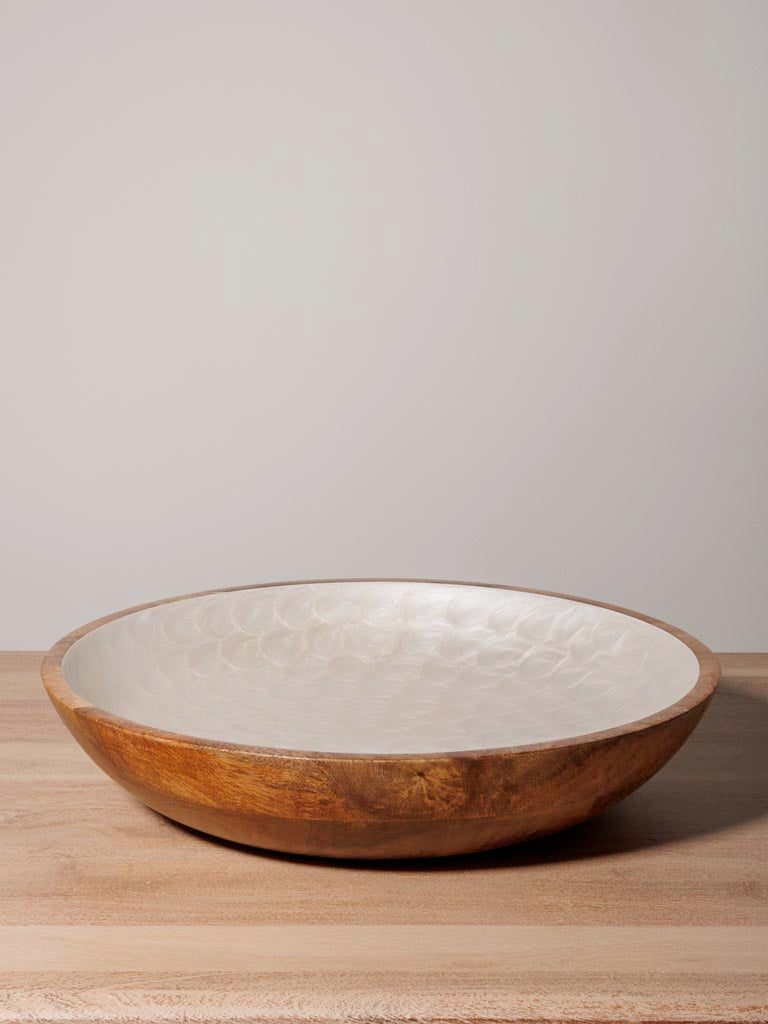 Saladier 38cm, Ecailles Nacrées, Chehoma