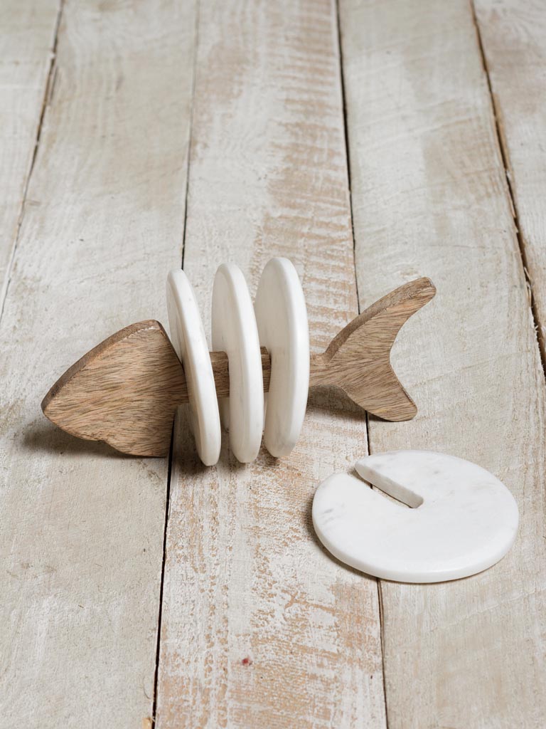 Sous-Verres Set de 4, Support Poisson, Chehoma