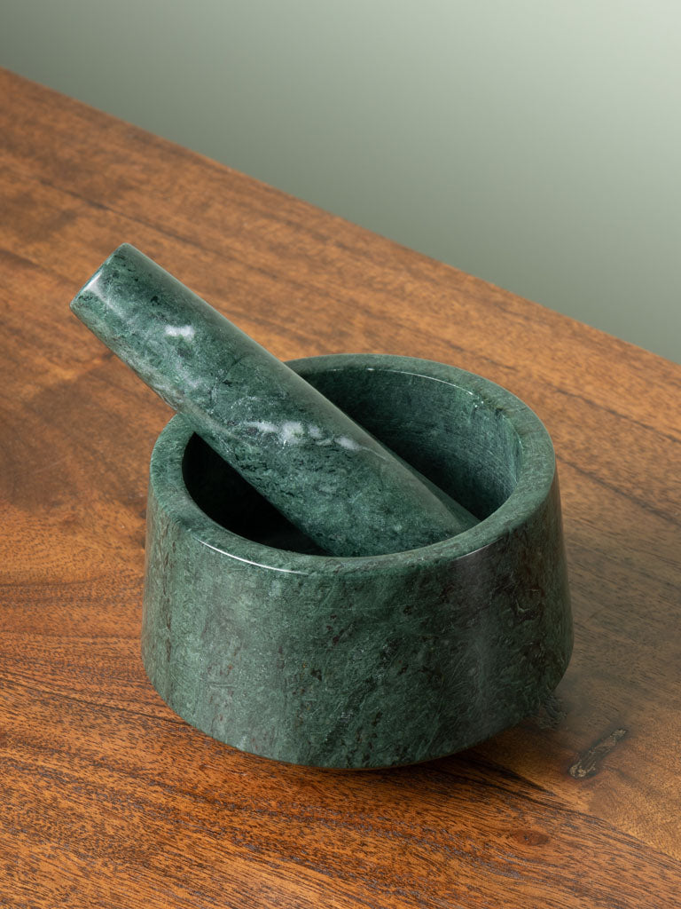Mortier et Pilon, Marbre Vert, Chehoma
