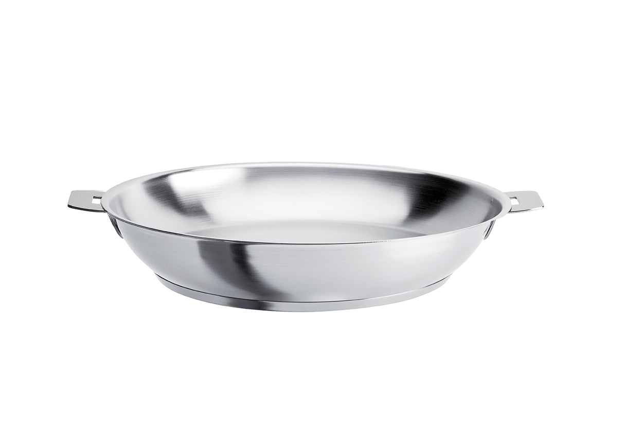 Cristel 30cm Stainless Steel Frying Pan, Removable Stratum 