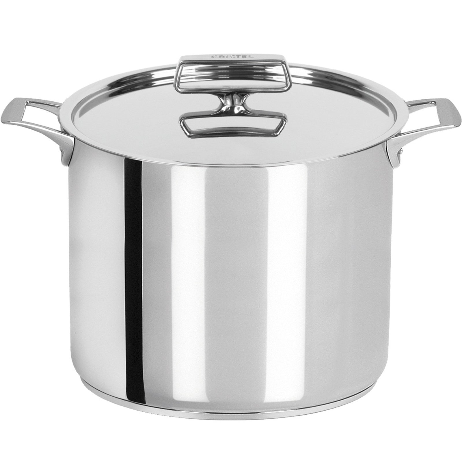 Marmite inox 24cm avec couvercle, Castel'Pro, Cristel