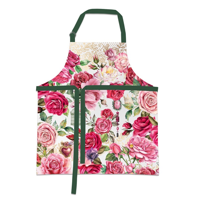 Tablier 100% coton ajustable, Royal Rose, Royal Garden