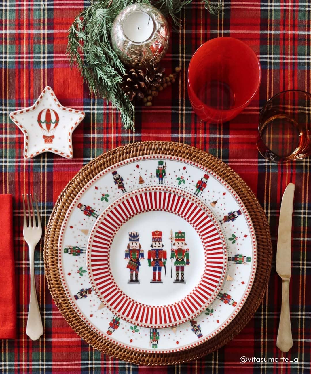 Coffret 4 assiettes 19cm, Nutcracker