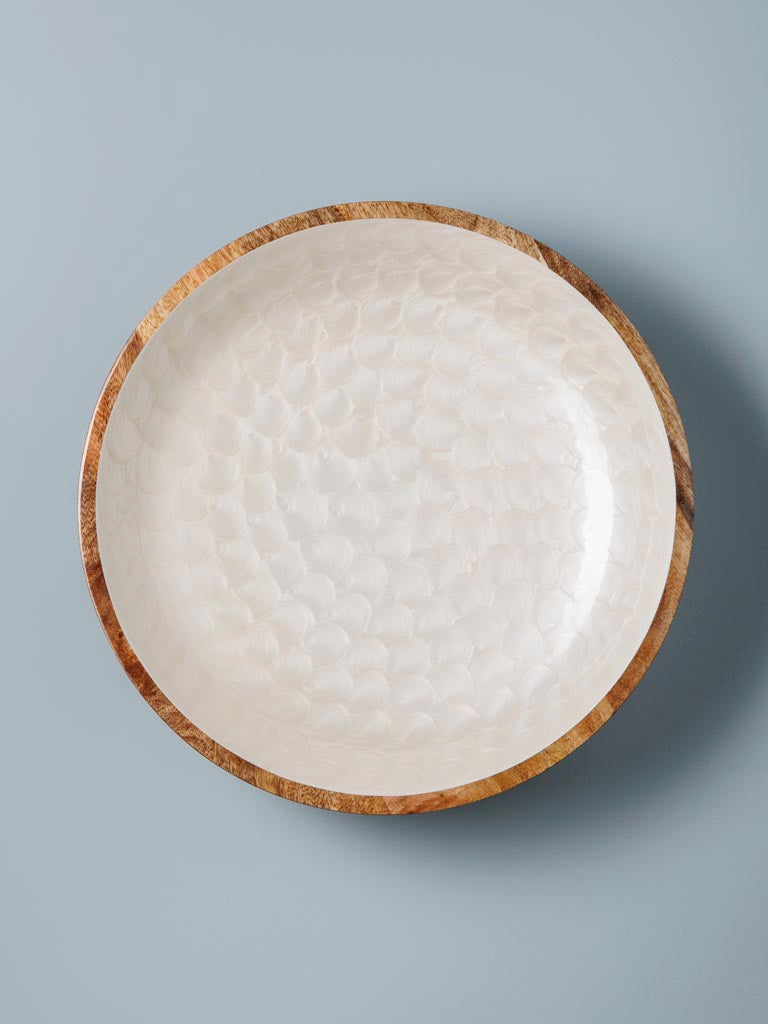 Saladier 38cm, Ecailles Nacrées, Chehoma
