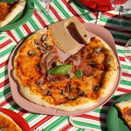 Plat à Pizza 33 cm Rose, Cookut